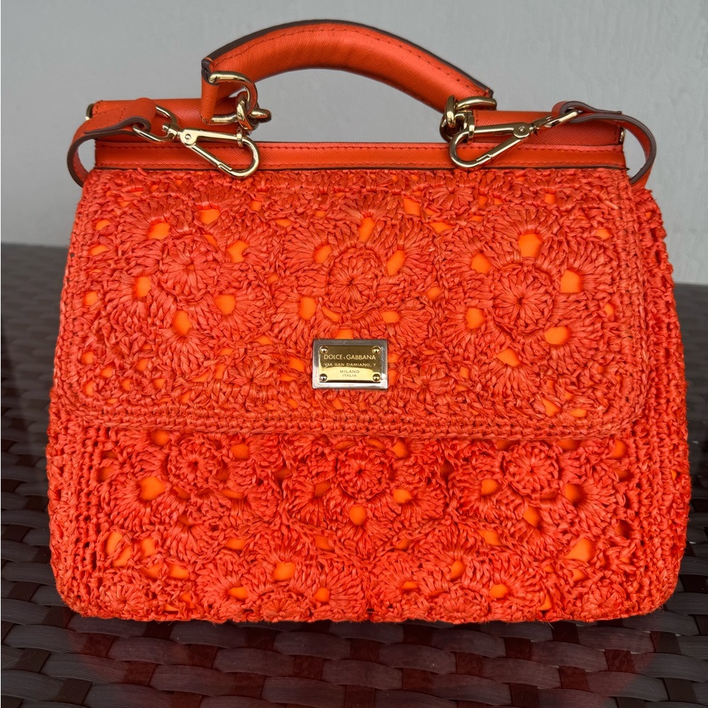 Gently used COLLECTOR DOLCE & GABBANA orange bag